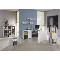 Thumbnail for FMD Standregal mit 9 Fächern Weiß