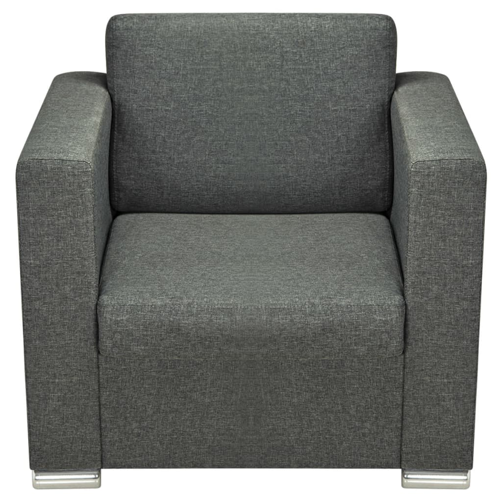Sessel Dunkelgrau Stoff