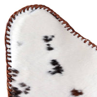 Thumbnail for Butterfly-Sessel Braun und Weiß Echtes Kuhfell