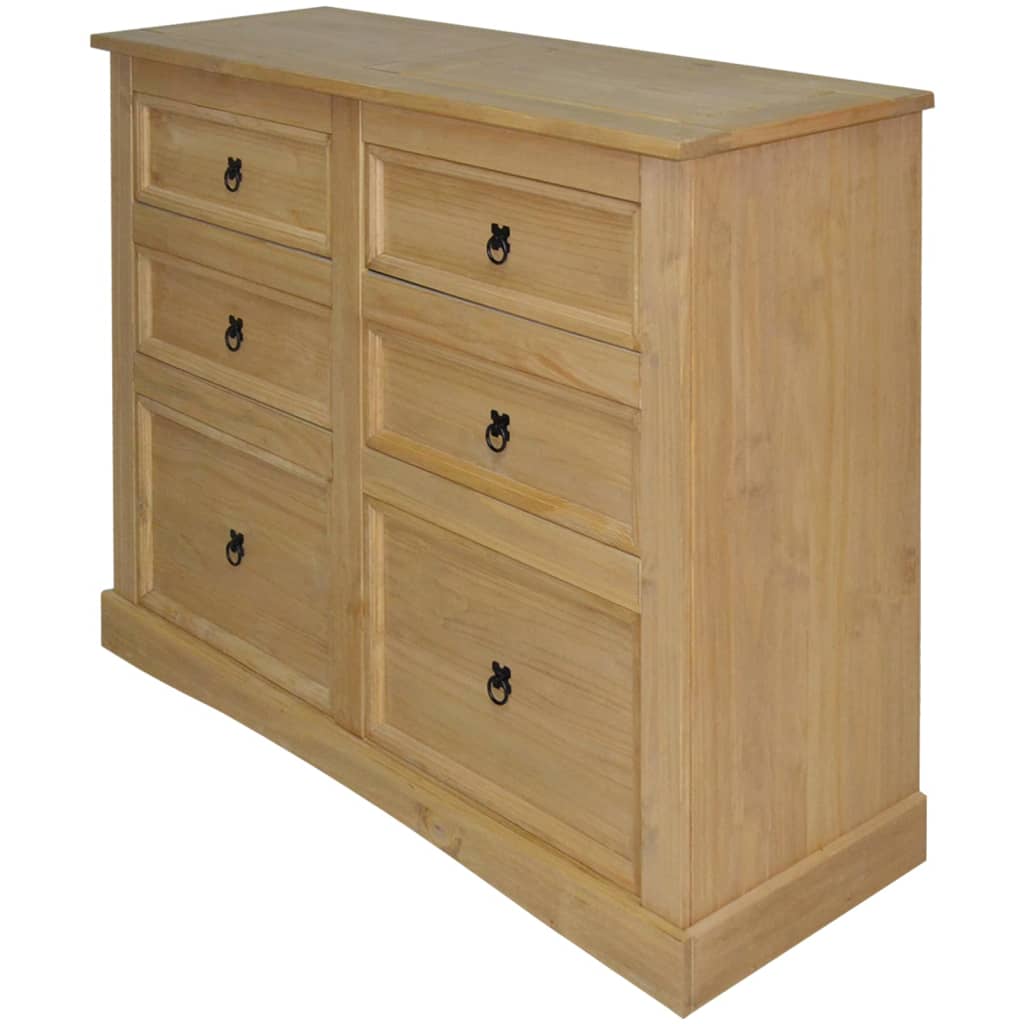 Sideboard Mexiko-Stil Kiefernholz 110x43x81 cm