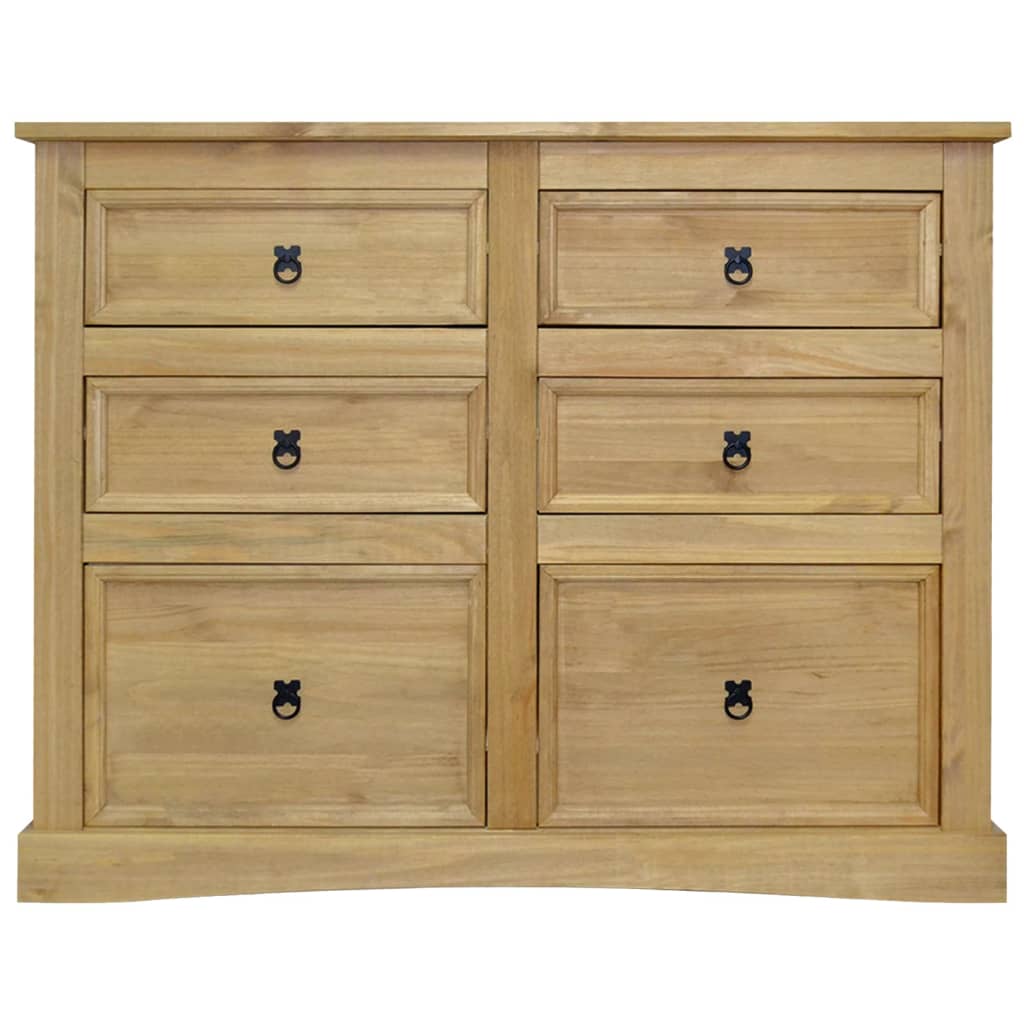 Sideboard Mexiko-Stil Kiefernholz 110x43x81 cm