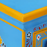 Thumbnail for Sideboard Massivholz Mango Türkis Handbemalt