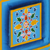 Thumbnail for Sideboard Massivholz Mango Türkis Handbemalt