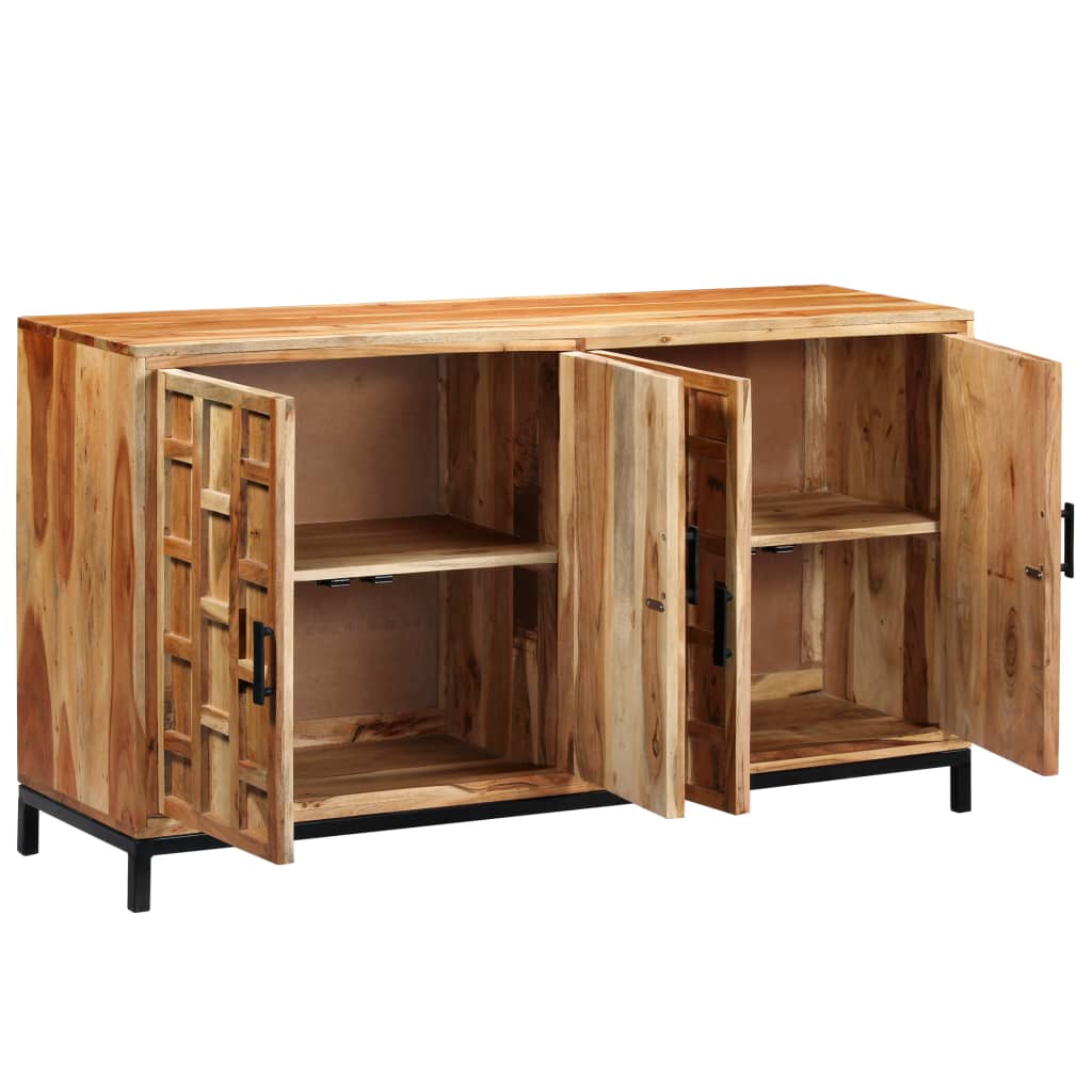 Sideboard Massivholz Akazie 145x40x80 cm
