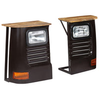 Thumbnail for LKW-Sideboard Massivholz Mango Dunkelgrau