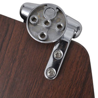 Thumbnail for Toilettensitze 2 Stk. Deckel mit Absenkautomatik MDF Braun