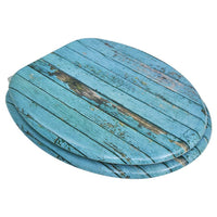 Thumbnail for Toilettensitze mit Deckel 2 Stk. MDF Altholz