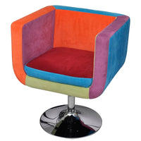 Thumbnail for Würfel-Sessel mit Patchwork-Design Stoff