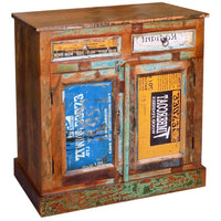 Thumbnail for Sideboard Altholz Massiv Vintage mit 2 Schubladen & 2 Türen