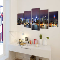 Thumbnail for Bilder Dekoration Set New York in Farbe 200 x 100 cm