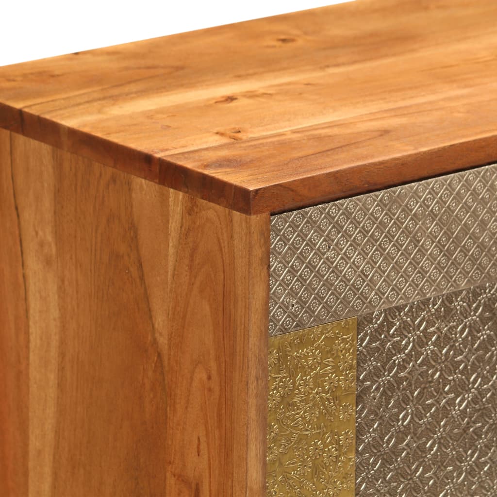 Sideboard 80x30x75 cm Massivholz Akazie