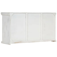 Thumbnail for Sideboard Weiß 140x40x74 cm Massivholz Mango