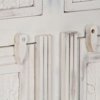 Thumbnail for Sideboard Weiß 140x40x74 cm Massivholz Mango