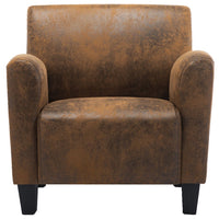 Thumbnail for Sessel Braun Wildleder-Optik