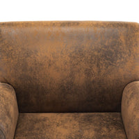 Thumbnail for Sessel Braun Wildleder-Optik