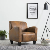Thumbnail for Sessel Braun Wildleder-Optik