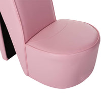 Thumbnail for Stuhl in Stöckelschuh-Form Rosa Kunstleder