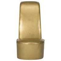 Thumbnail for Stuhl in Stöckelschuh-Form Golden Kunstleder