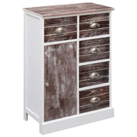 Thumbnail for Sideboard mit 10 Schubladen Braun 113x30x79 cm Holz