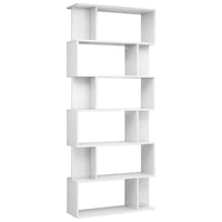 Thumbnail for Bücherregal/Raumteiler Hochglanz-Weiß 80x24x192 cm