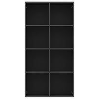 Thumbnail for Bücherregal/Sideboard Schwarz 66×30×130 cm Holzwerkstoff