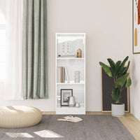 Thumbnail for Bücherregal 3 Fächer Hochglanz-Weiß 40x24x109 cm Holzwerkstoff