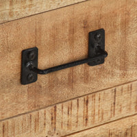 Thumbnail for Sideboard 100×31×60 cm Raues Mango-Massivholz