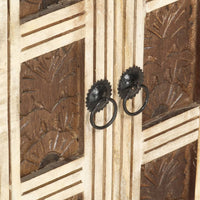 Thumbnail for Sideboard Weiß 65 x 30 x 75 cm Massivholz Mango