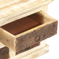 Thumbnail for Sideboard Weiß 65 x 30 x 75 cm Massivholz Mango