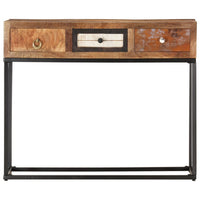 Thumbnail for Konsolentisch Golden 90x30x75 cm Altholz Massiv