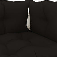 Thumbnail for Garten-Paletten-Ecksofa mit Kissen in Schwarz Holz