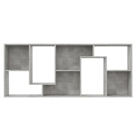 Thumbnail for Bücherregal Betongrau 67x24x161 cm Holzwerkstoff