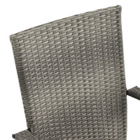 Thumbnail for Gartenstühle Stapelbar 6 Stk. Grau Poly Rattan