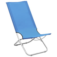 Thumbnail for Klappbare Strandstühle 2 Stk. Blau Stoff