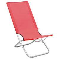Thumbnail for Klappbare Strandstühle 2 Stk. Rot Stoff