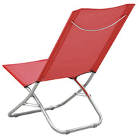 Thumbnail for Klappbare Strandstühle 2 Stk. Rot Stoff