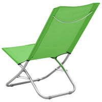 Thumbnail for Klappbare Strandstühle 2 Stk. Grün Stoff