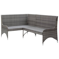 Thumbnail for Garten-Ecksofas 2 Stk. Poly Rattan Grau