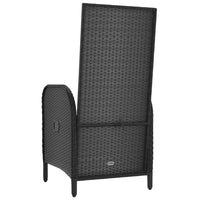 Thumbnail for Gartenstühle 2 Stk. Poly Rattan Schwarz