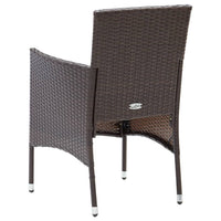 Thumbnail for Garten-Essstühle 4 Stk. Poly Rattan Braun
