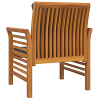 Thumbnail for Gartensessel mit Dunkelgrauen Kissen 2 Stk. Massivholz Akazie