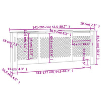 Thumbnail for MDF Heizkörperverkleidung 205 cm