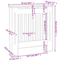 Thumbnail for MDF Heizkörperverkleidung 78 cm