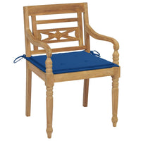 Thumbnail for Batavia-Stühle mit Kissen 8 Stk. Massivholz Teak