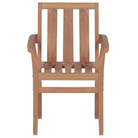 Thumbnail for Stapelbare Gartenstühle 6 Stk. Massivholz Teak