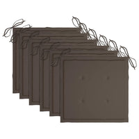 Thumbnail for Stapelbare Gartenstühle mit Kissen 6 Stk. Massivholz Teak
