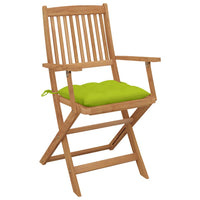 Thumbnail for Klappbare Gartenstühle 6 Stk. mit Kissen Massivholz Akazie