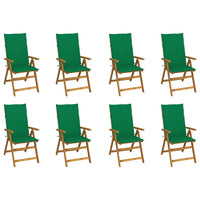 Thumbnail for Klappbare Gartenstühle mit Kissen 8 Stk. Massivholz Akazie
