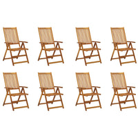 Thumbnail for Klappbare Gartenstühle mit Kissen 8 Stk. Massivholz Akazie