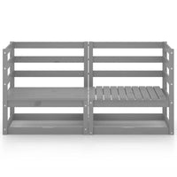 Thumbnail for Gartensofa 2-Sitzer Grau Massivholz Kiefer